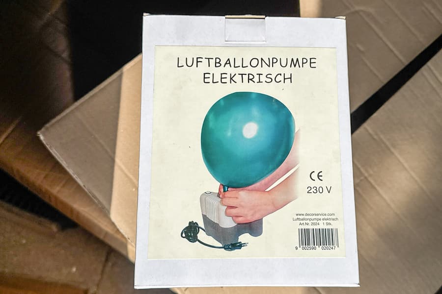 Elektrische Luftballonpumpe 